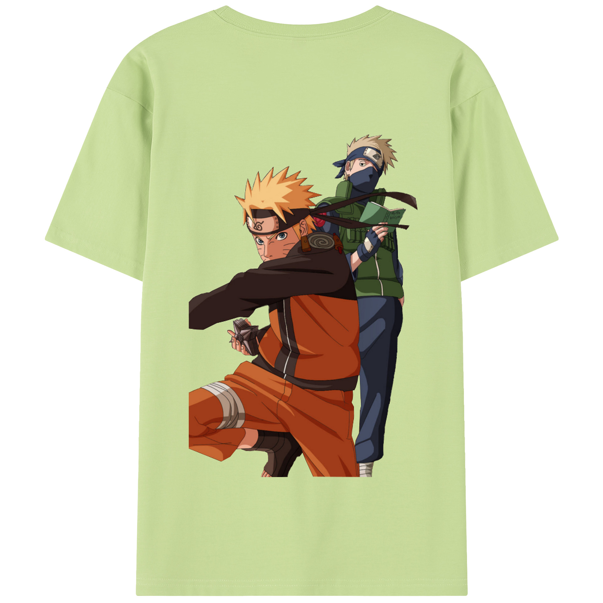 （画像用） NARUTO -ナルト- うずまき ナルト Uzumaki Naruto 綿100％半袖Tシャツ（背面プリント）